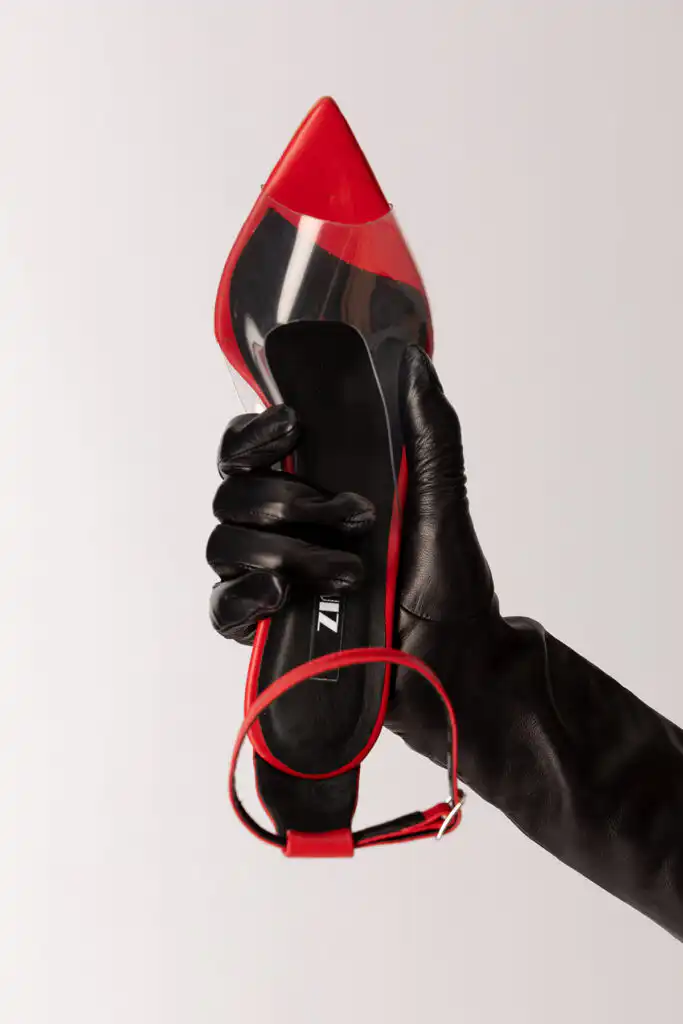 Sandale Plexi-Red
