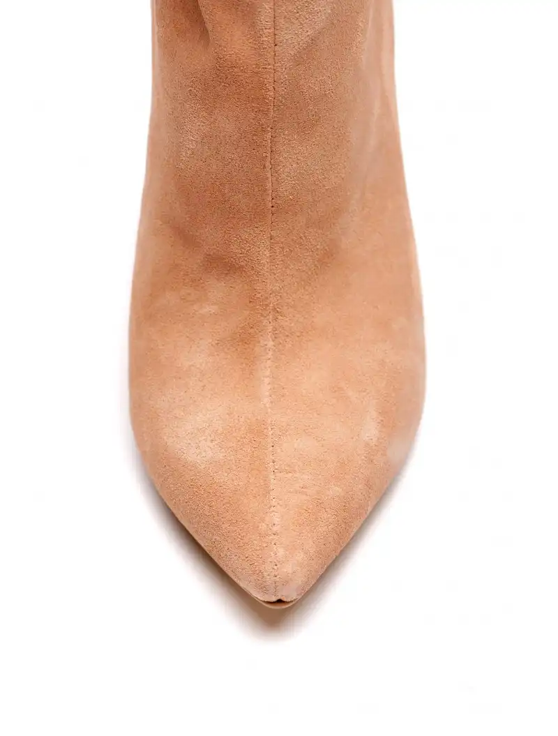 Botine Fronsate Beige