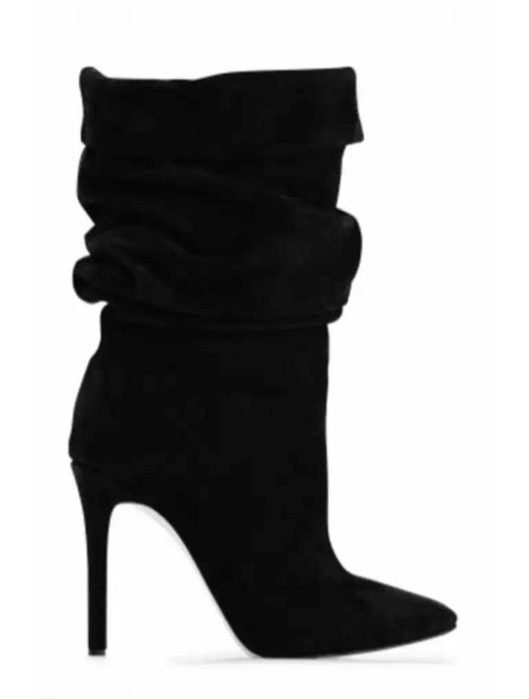 Botine Fronsate Black