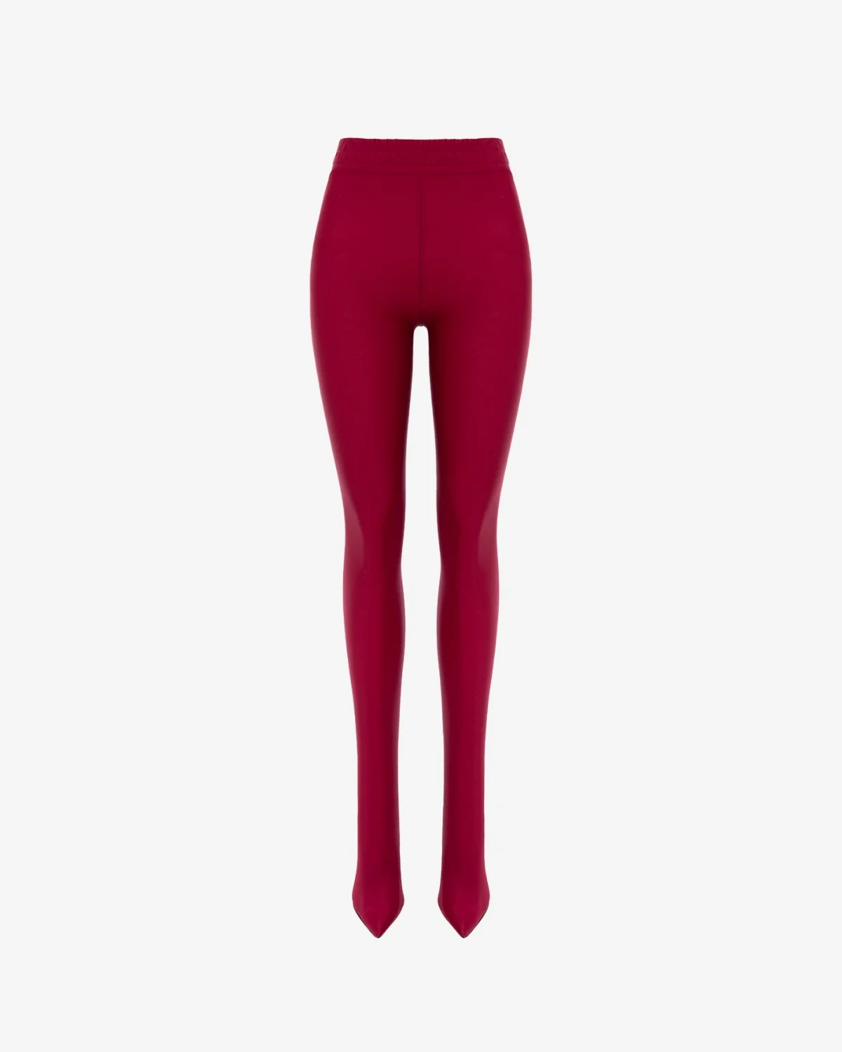 Cizme Colanți Vârf Ascuțit Burgundy