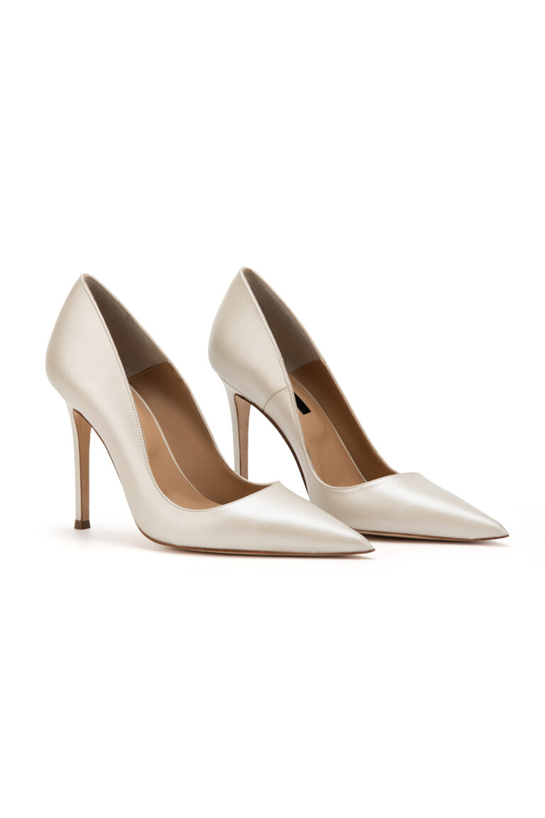 Pantofi Calista Alb Perlat